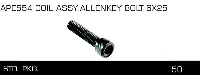 APE554 CO IL ASSYALLENKEY BOLT 6X25
